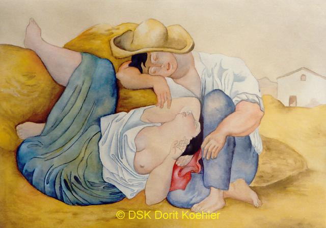 Schlafende Bauern Pablo Picasso